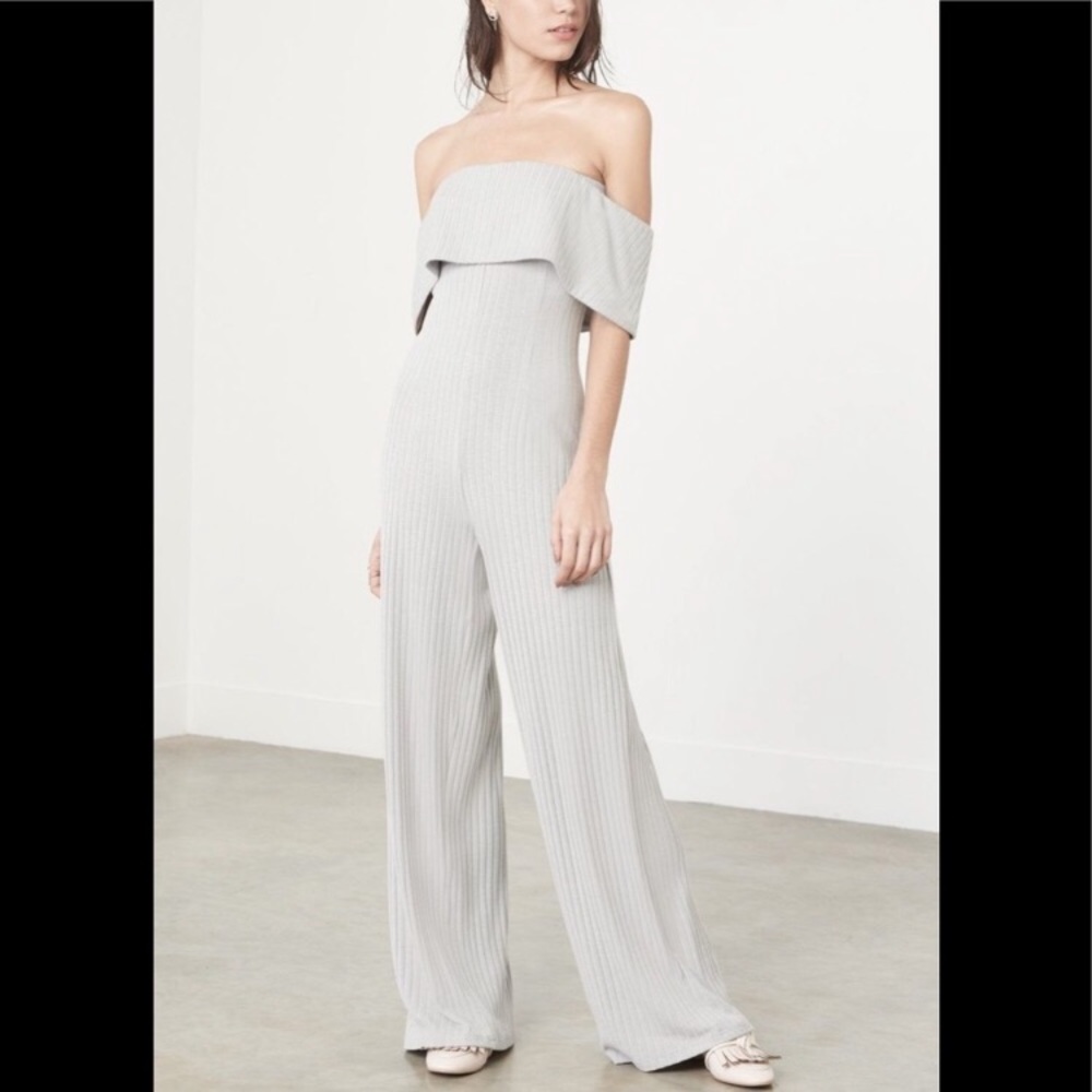 Lavish Alice gray/blue jumpsuit